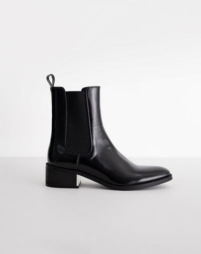 Botín chelsea negro mujer