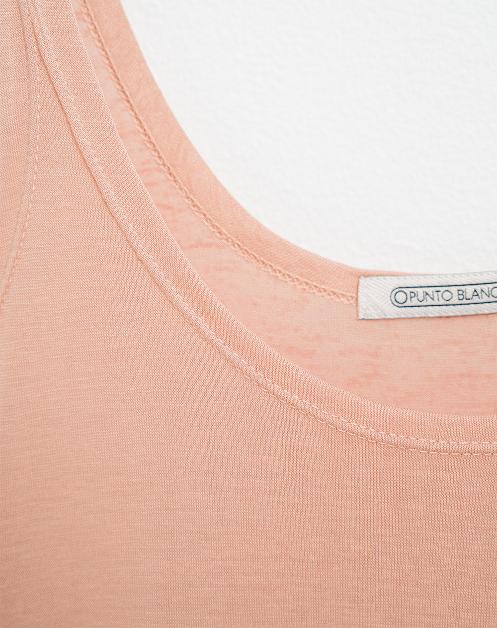Camiseta sisa de pijama mujer café claro