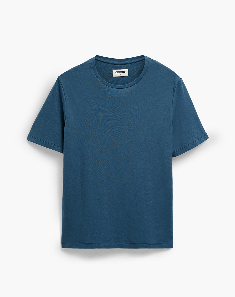 Camiseta regular algodón supima azul hombre