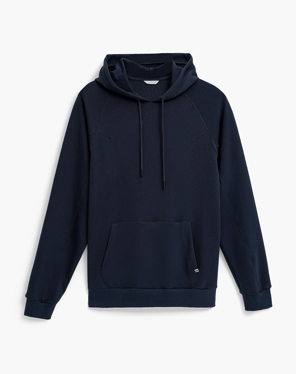 Buzo regular tipo hoddie azul hombre