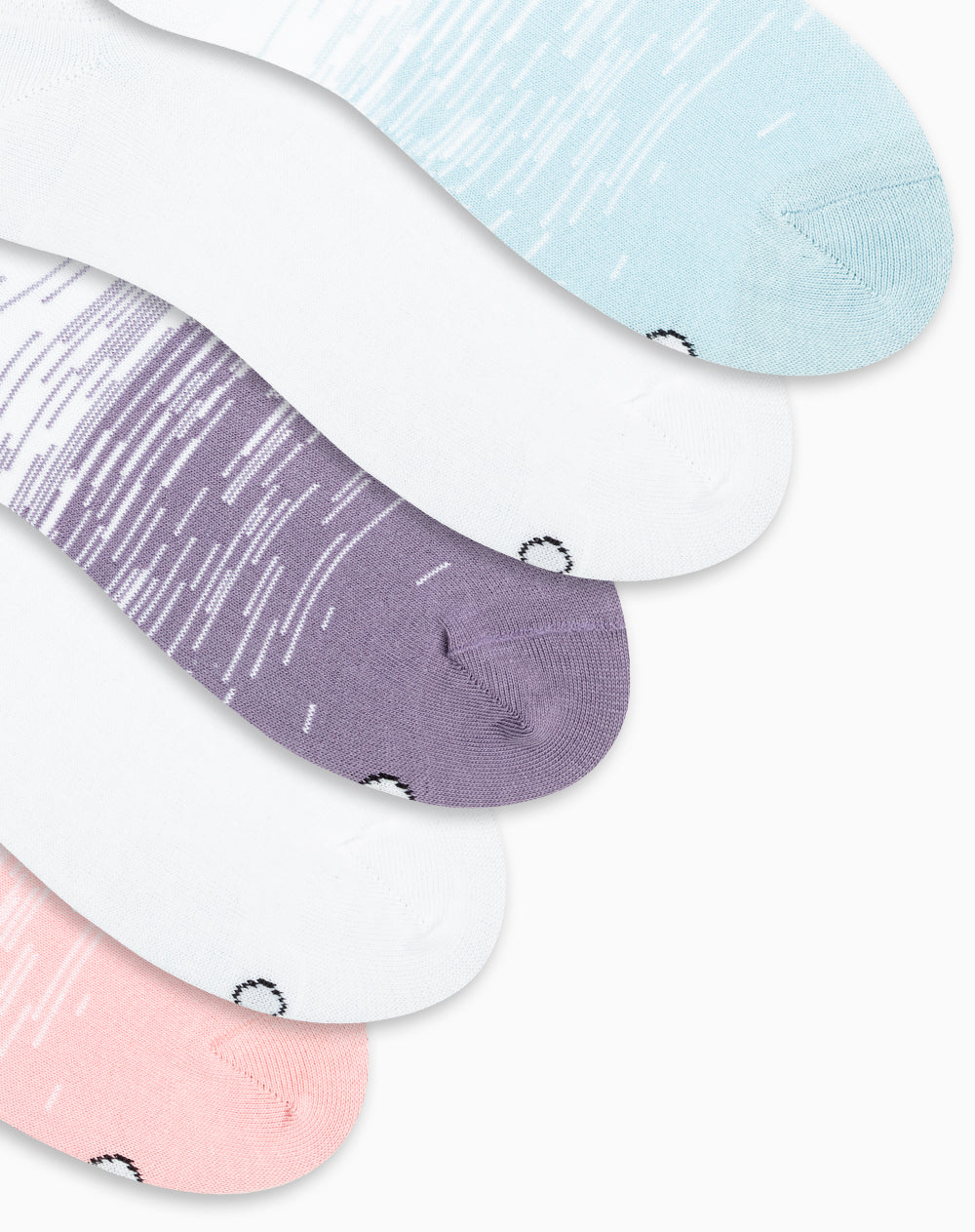 Medias para mujer tobilleras cortas en algodón pack x5unds surtidas