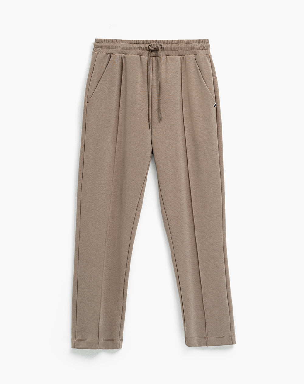 Pantalón confort regular café hombre