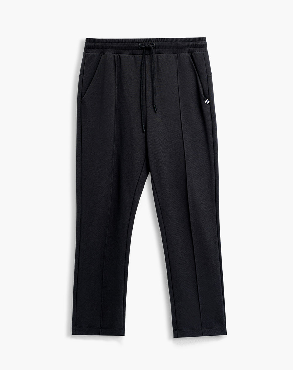 Pantalón confort regular negro hombre