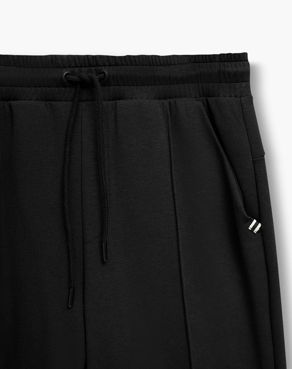 Pantalón confort regular negro hombre