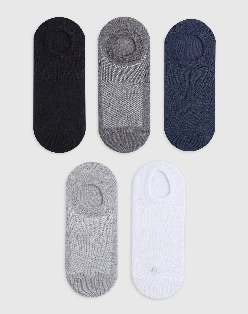 Medias para hombre tobilleras cortas en algodón pack x5unds surtidas