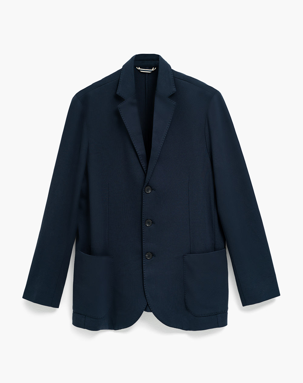 Chaqueta regular fit sin capucha azul