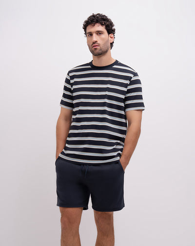 Camiseta + bermuda de pijama surtida hombre