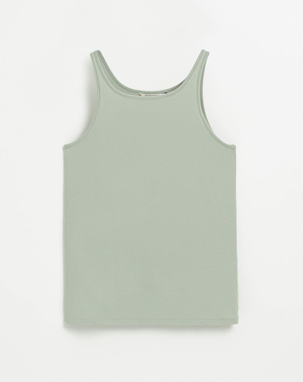 Camiseta sisa de pijama mujer algodón sostenible verde