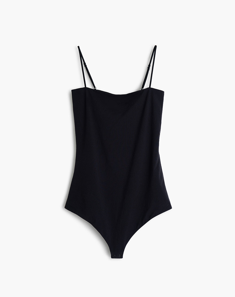 Body cuello redondo tiras negro