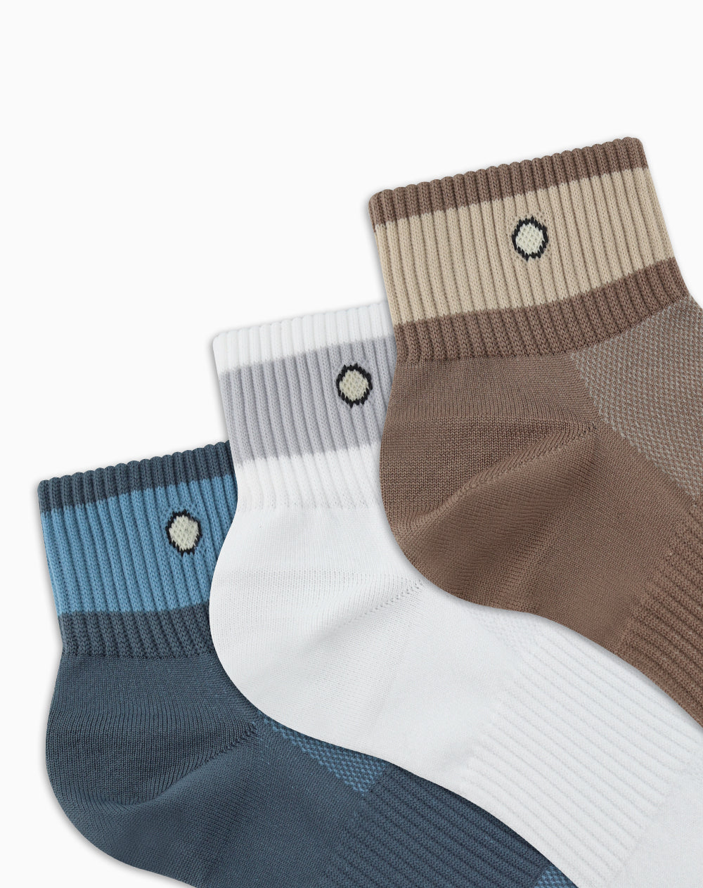 Medias deportivas hombre tobillera microfibra pack x3 surtido