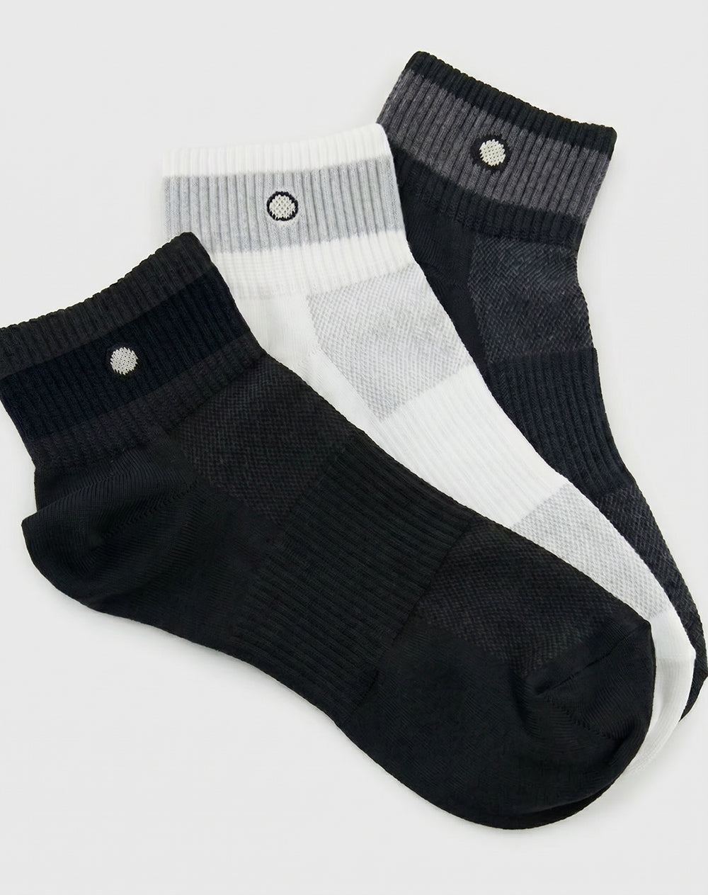 Medias deportivas hombre tobilleras microfibra pack x3 surtido