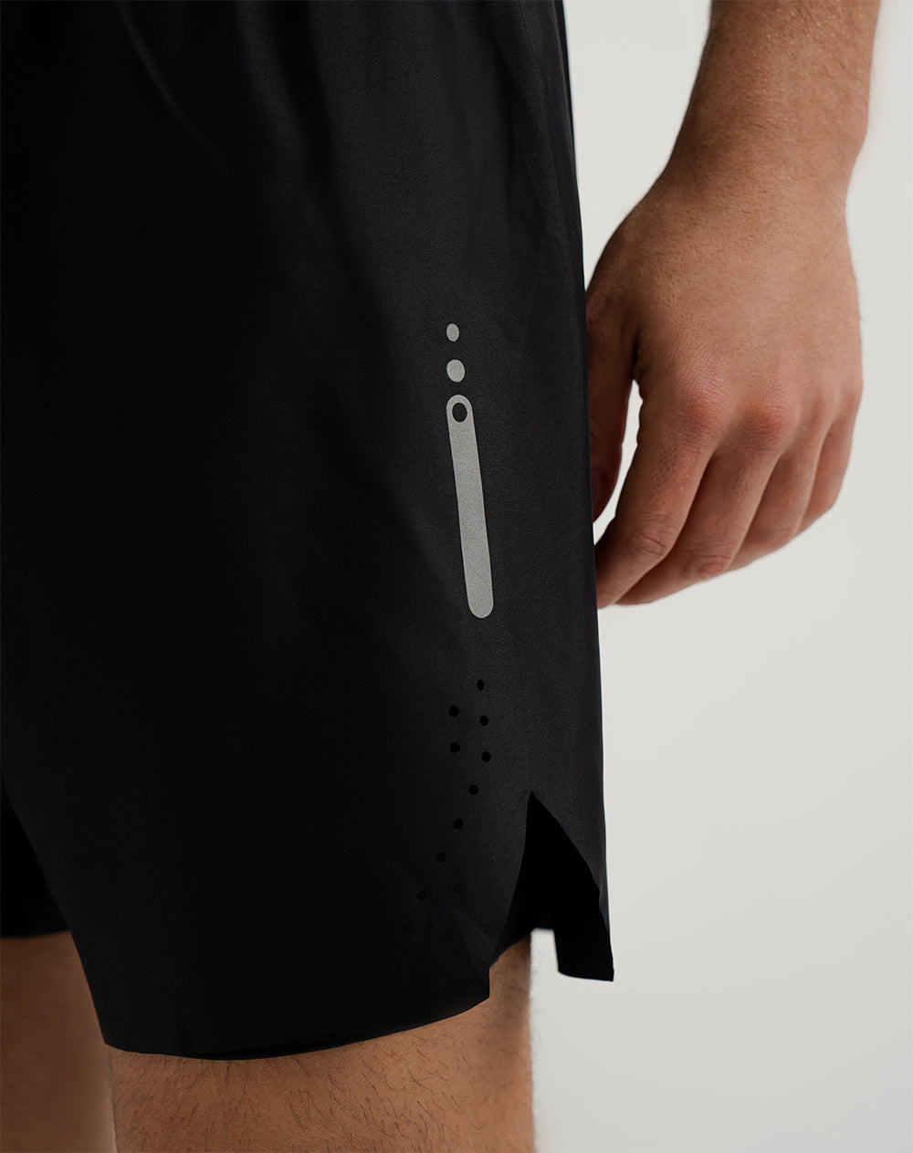 Pantaloneta deportiva ciclista interno negra hombre