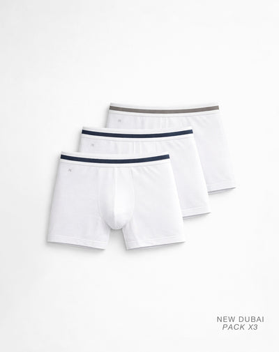 Bóxer medio panel amplio x3unds surtido