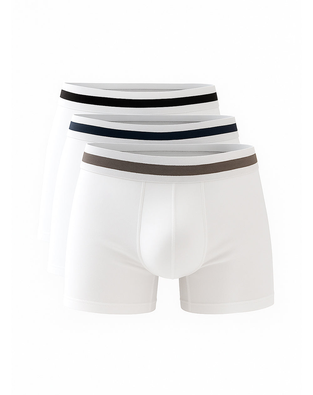 Bóxer medio panel amplio x3unds surtido