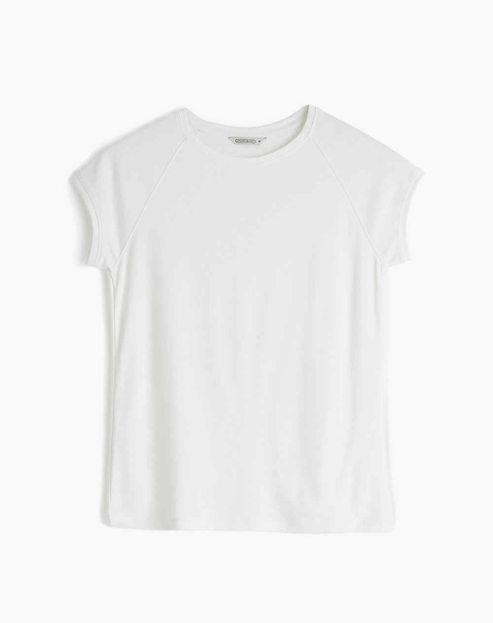 Camiseta slim algodón blanca mujer