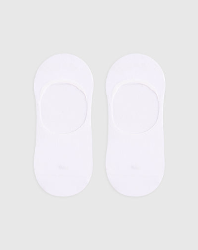 Medias para mujer baletas antideslizante en talón blancas