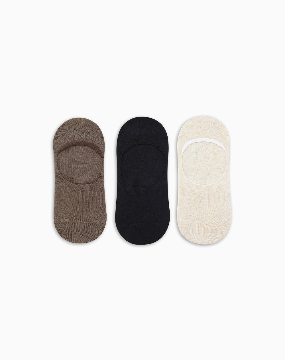 Medias mujer baleta antideslizante en talón pack x3 surtido