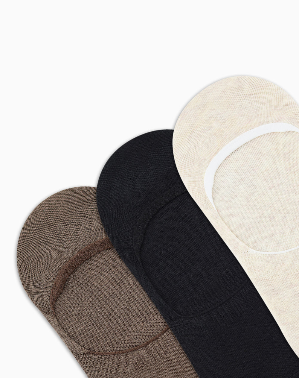 Medias mujer baleta antideslizante en talón pack x3 surtido