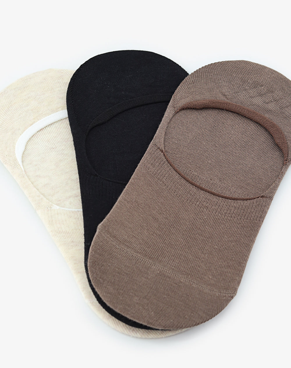 Medias mujer baleta antideslizante en talón pack x3 surtido