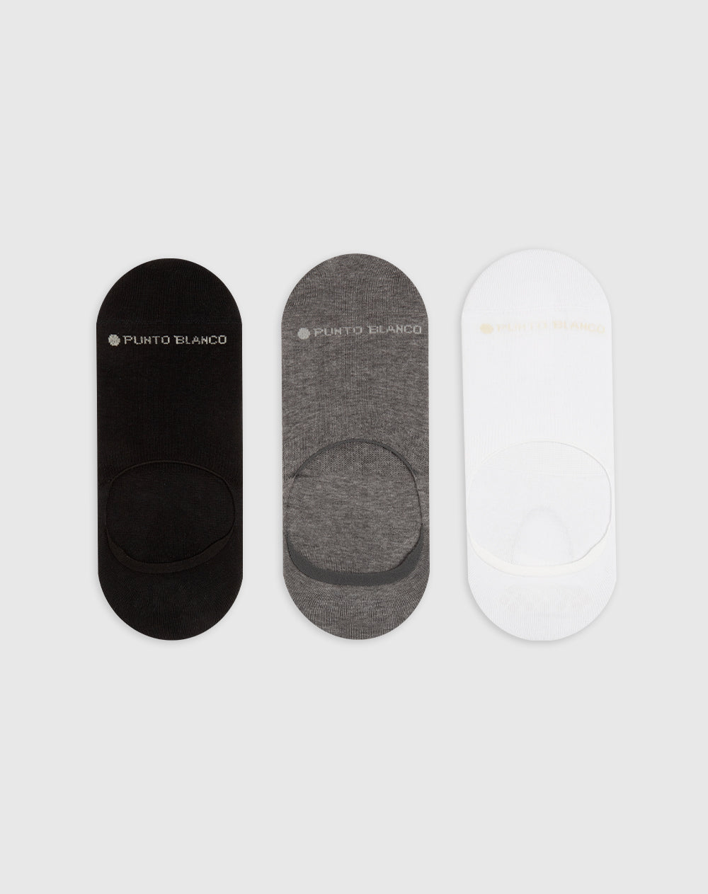 Medias para hombre baletas antideslizante en talón pack x3unds surtidas