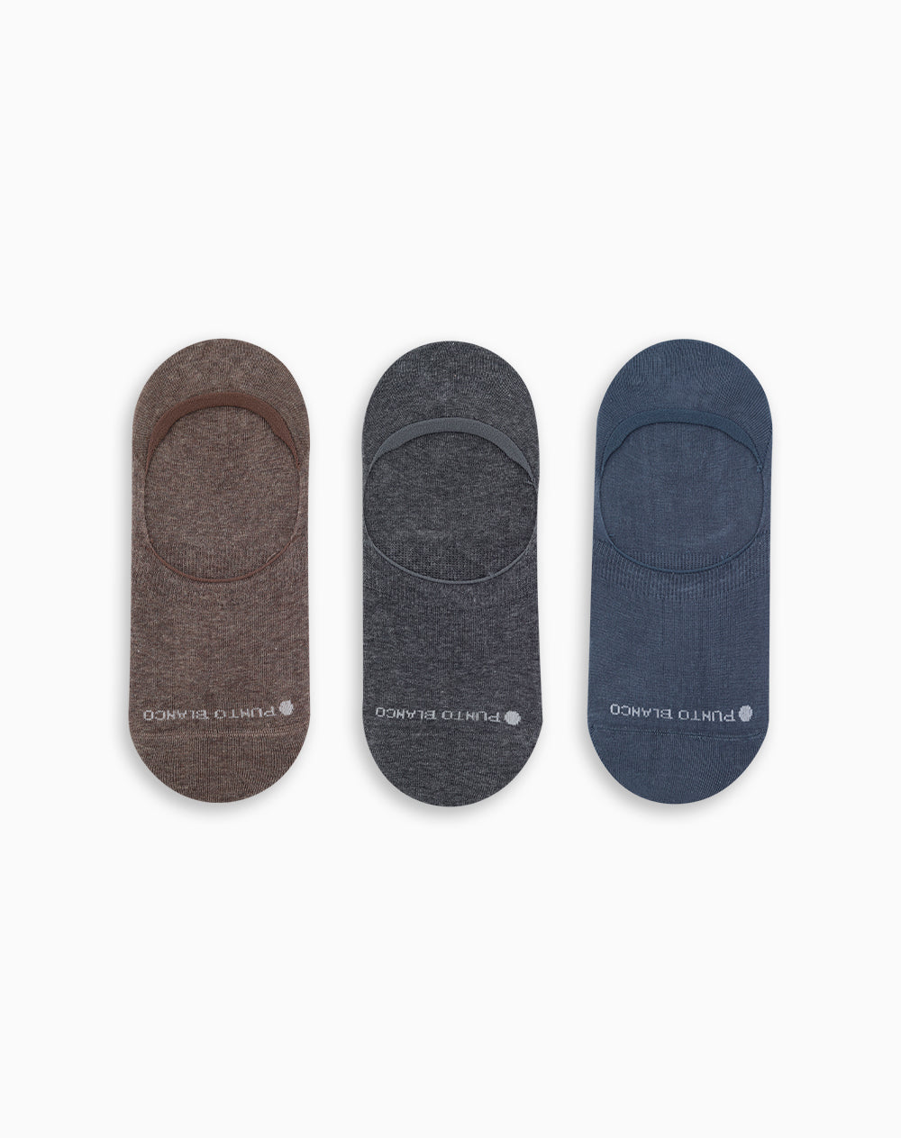 Medias hombre baleta antideslizante en talón pack x3 surtido