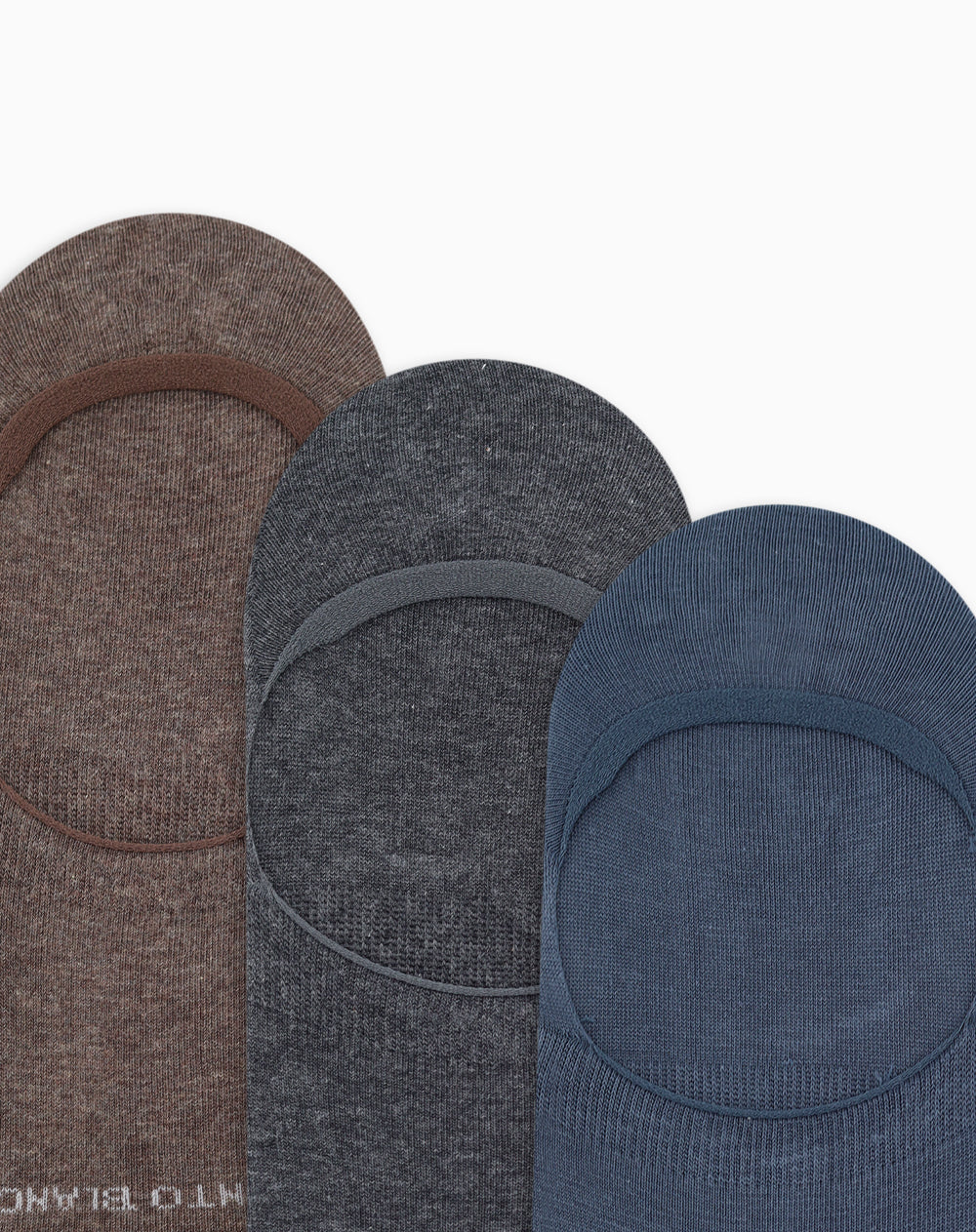 Medias hombre baleta antideslizante en talón pack x3 surtido