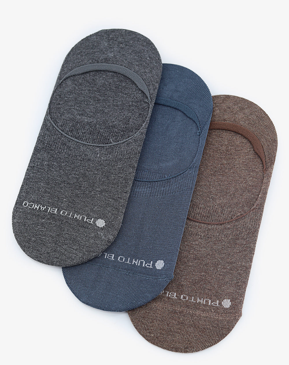 Medias hombre baleta antideslizante en talón pack x3 surtido