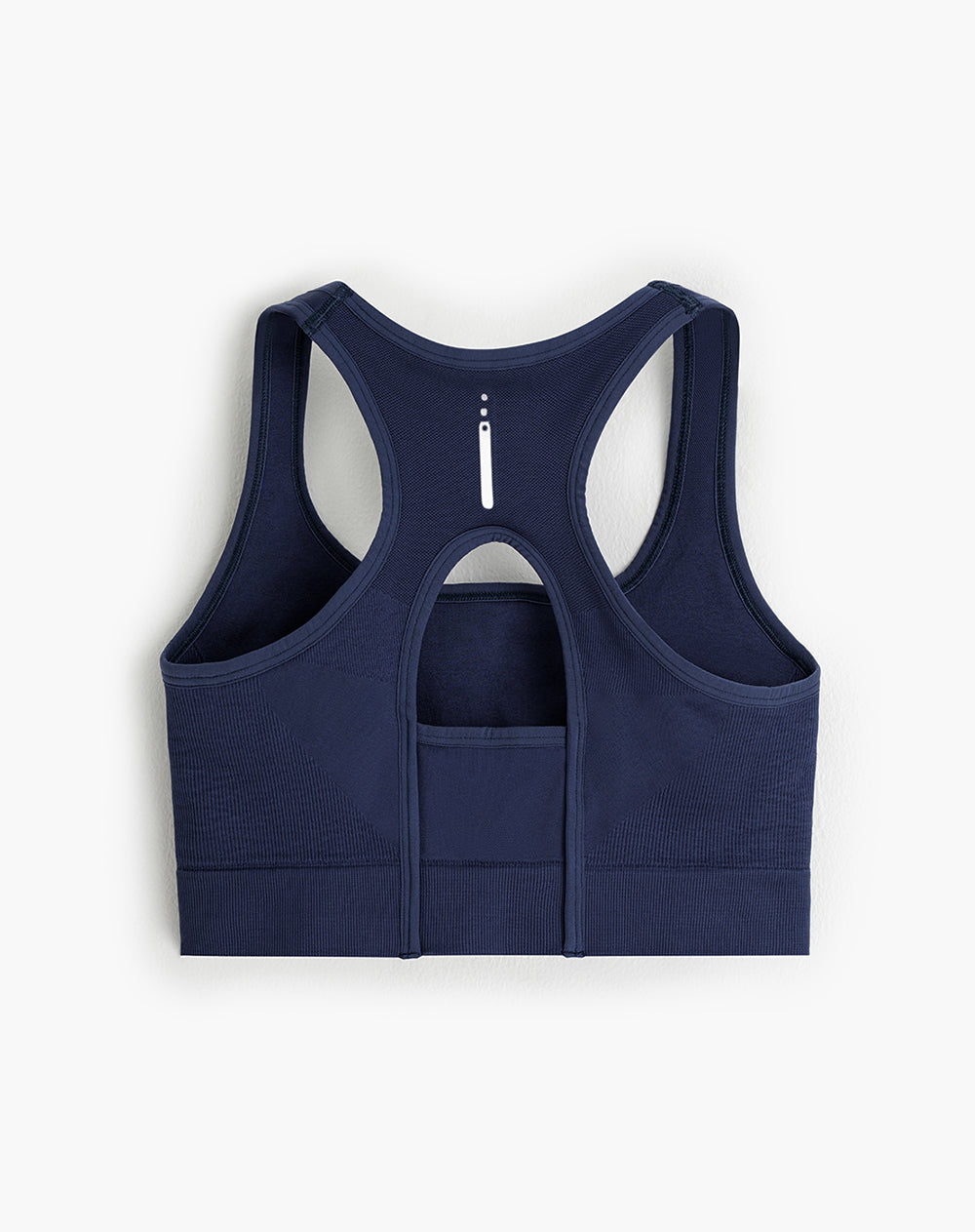 Top deportivo soporte alto control humedad azul