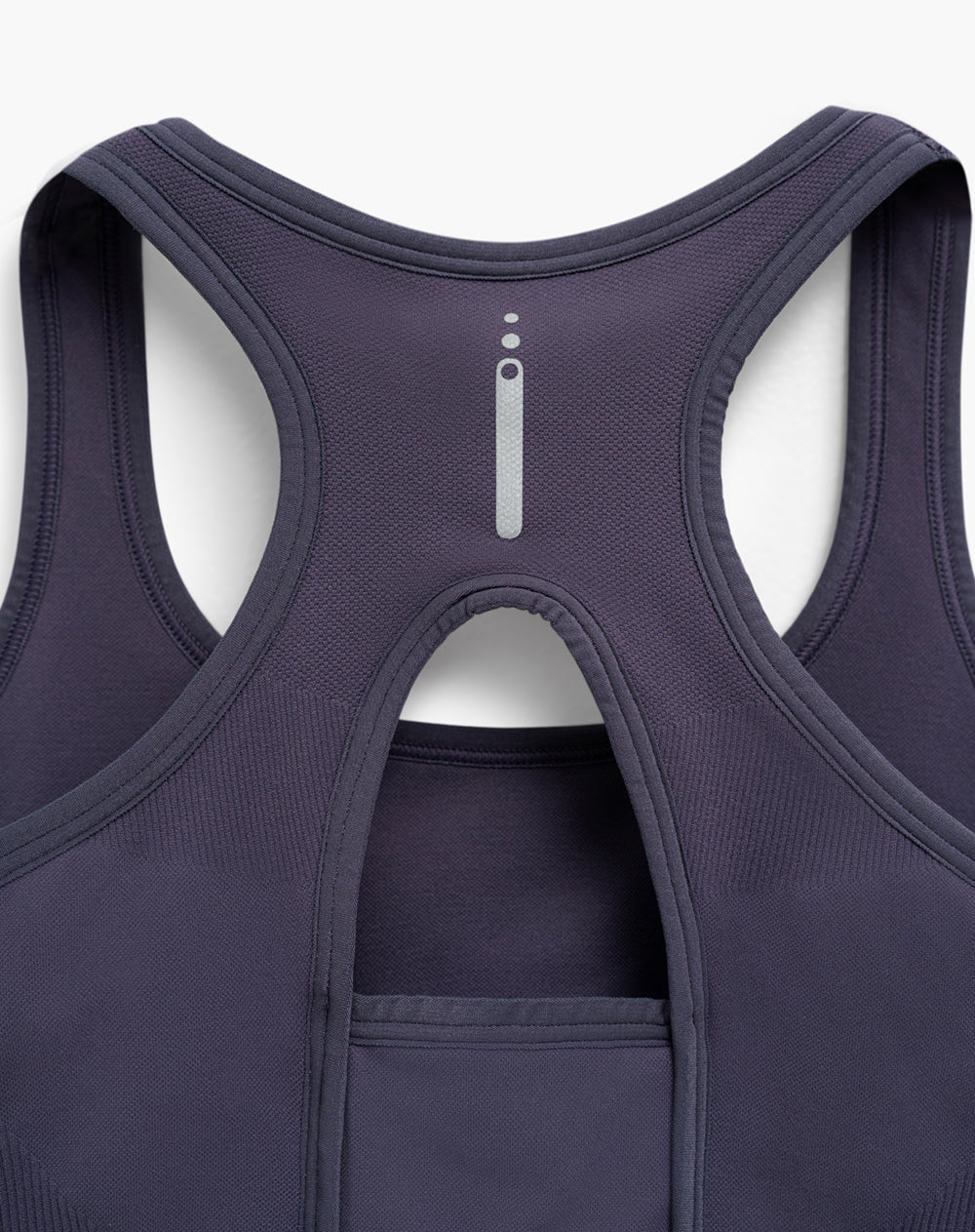 Top deportivo soporte alto morado