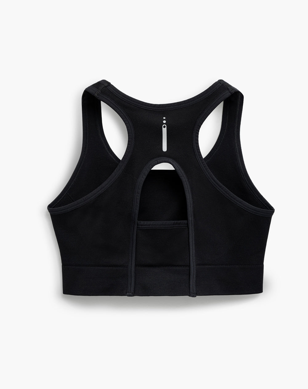 Top deportivo soporte alto seamless negro