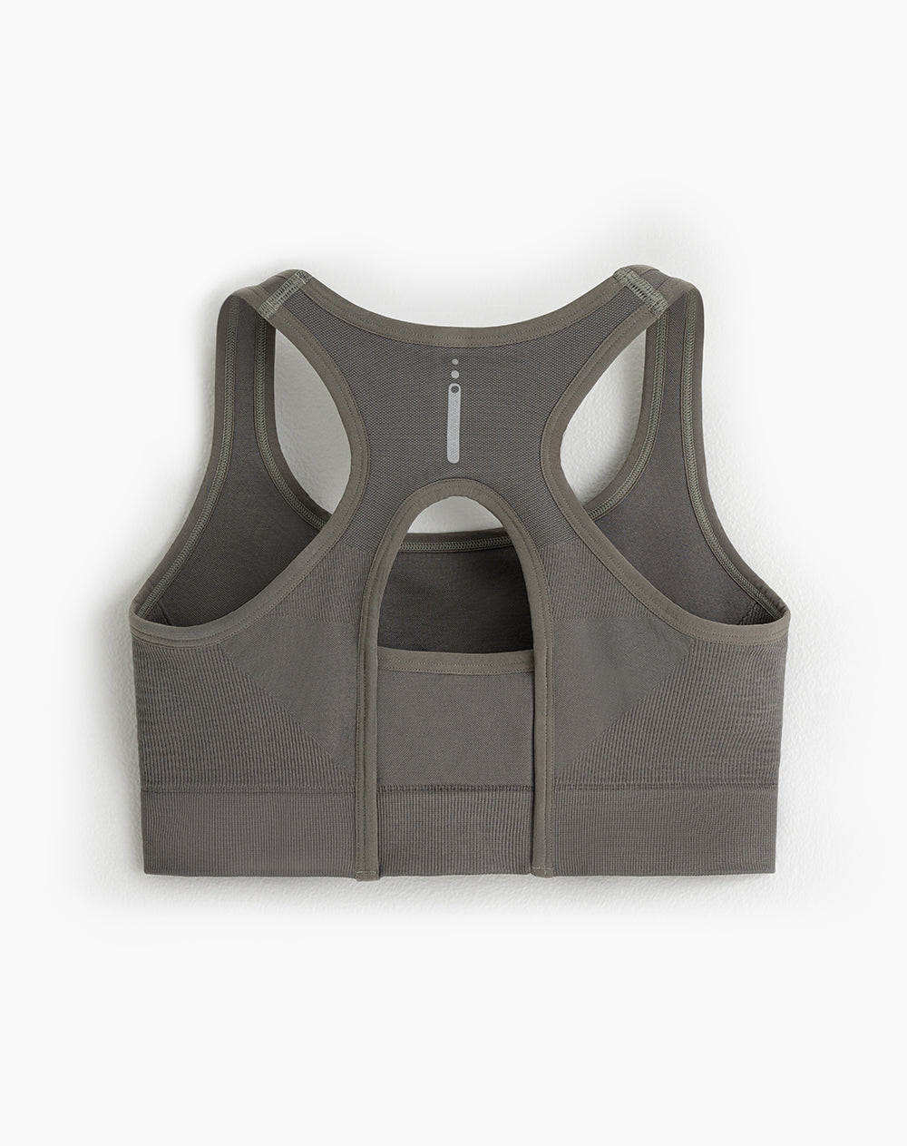 Top deportivo soporte alto seamless control humedad verde