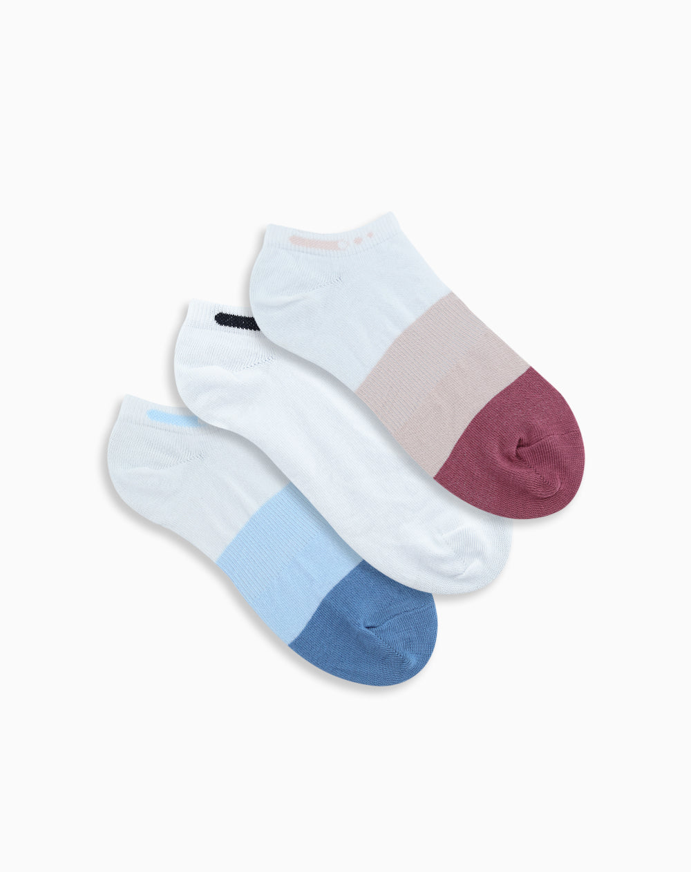 Medias deportivas mujer tobillera corta pack x3 surtido