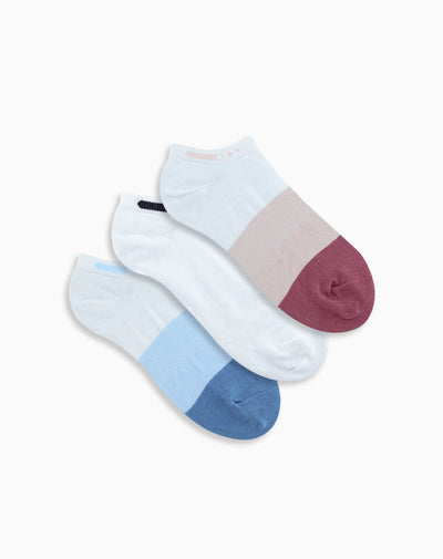 Medias deportivas mujer tobillera corta pack x3 surtido