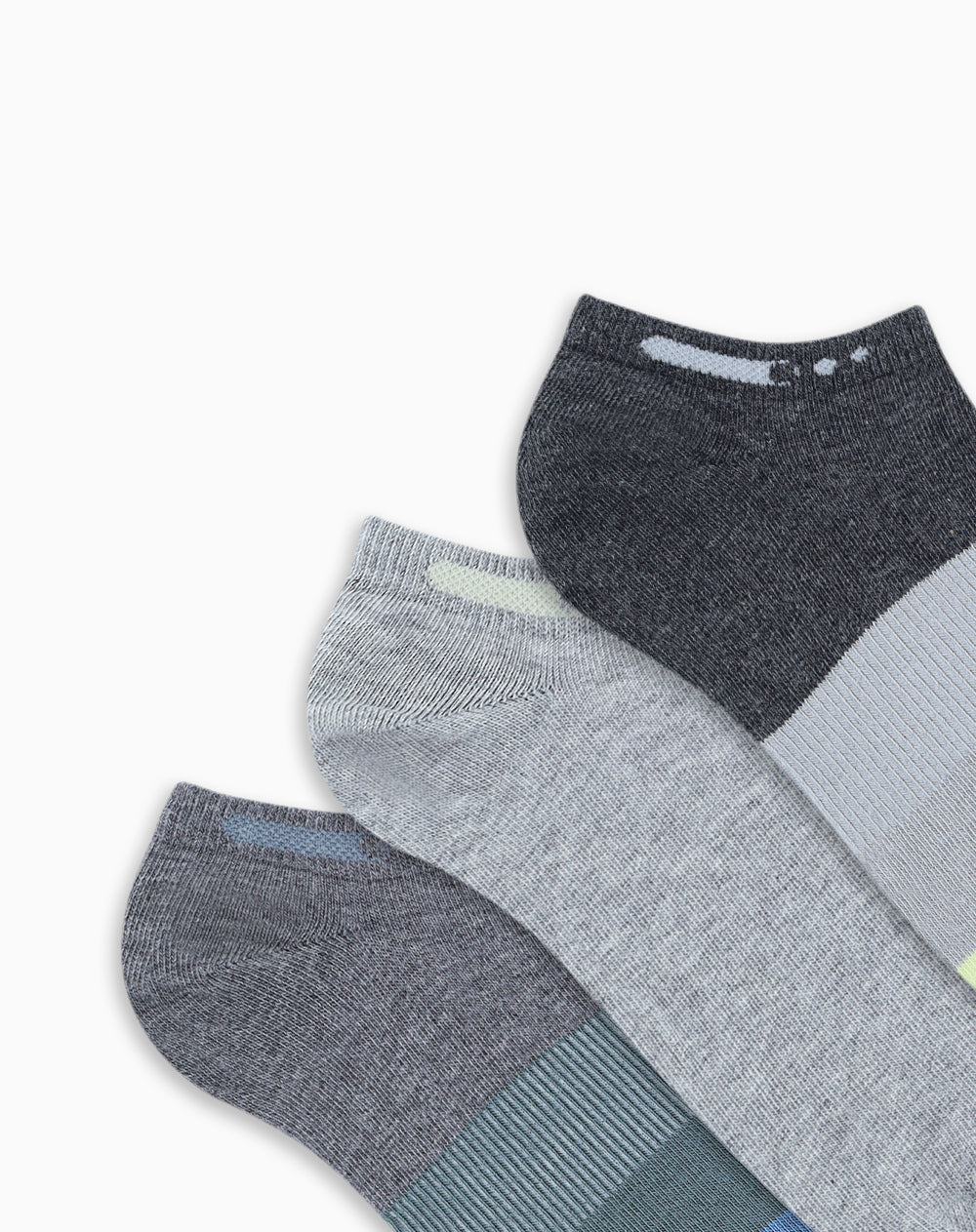 3 pares de medias tobilleras surtido