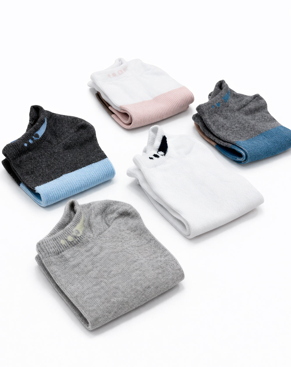 5 pares de medias tobilleras surtido
