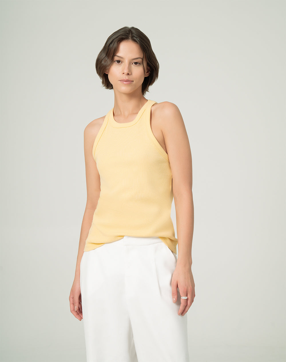 Camisillas punto blanco deals