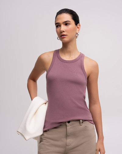Camiseta esqueleto morada mujer