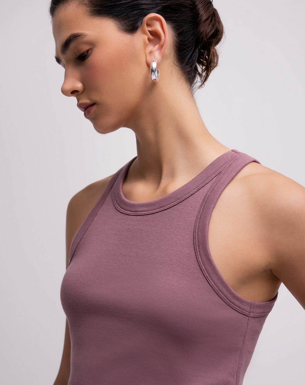 Camiseta esqueleto morada mujer
