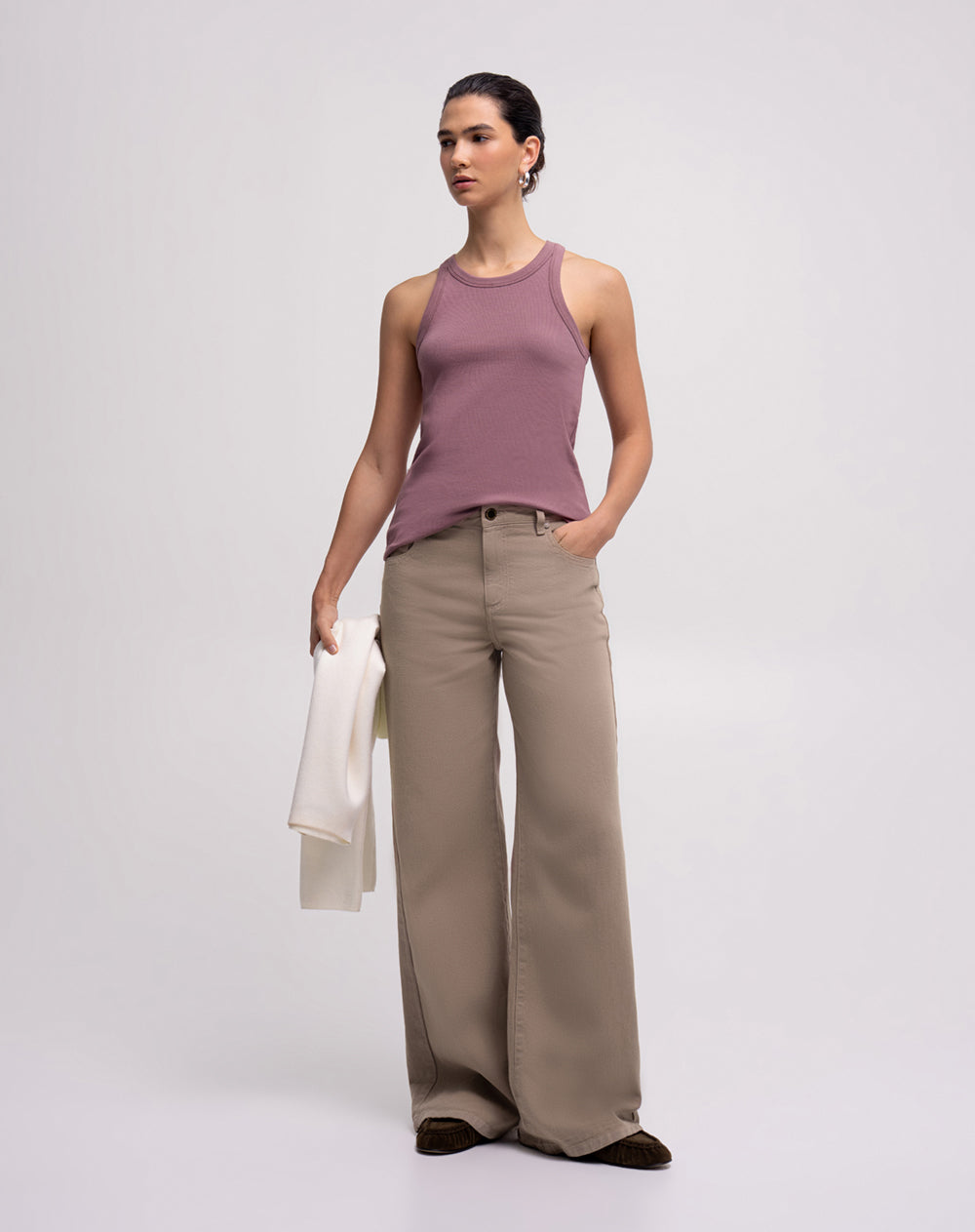Camiseta esqueleto morada mujer