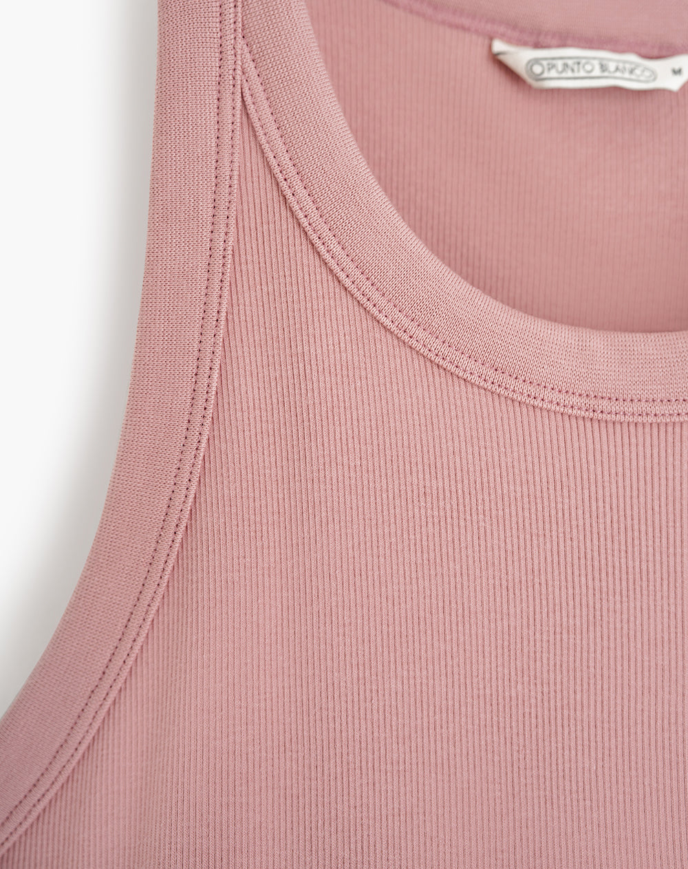 Camiseta esqueleto ajustada algodón rosa mujer