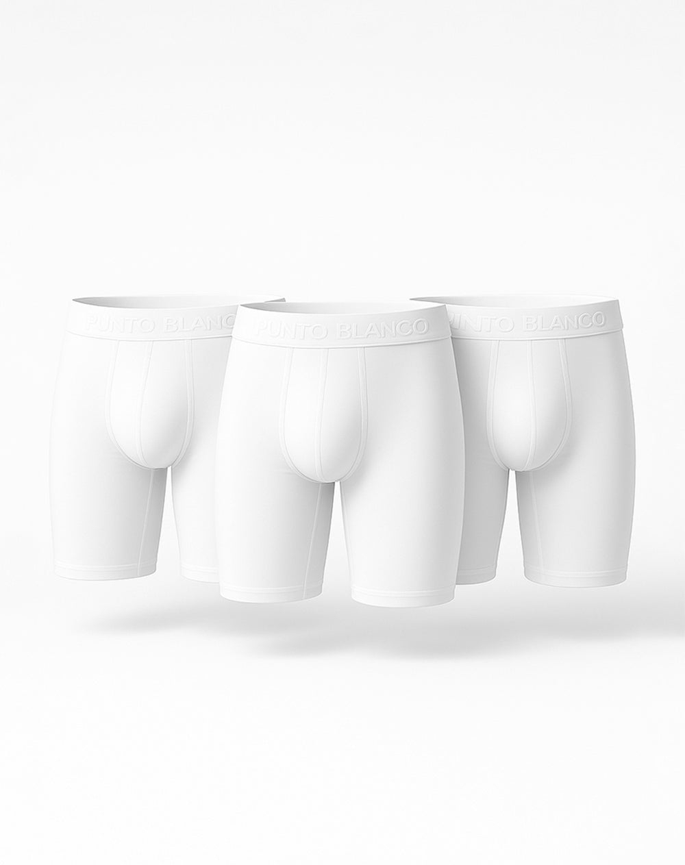 Bóxer deportivo medio microfibra x3unds blanco