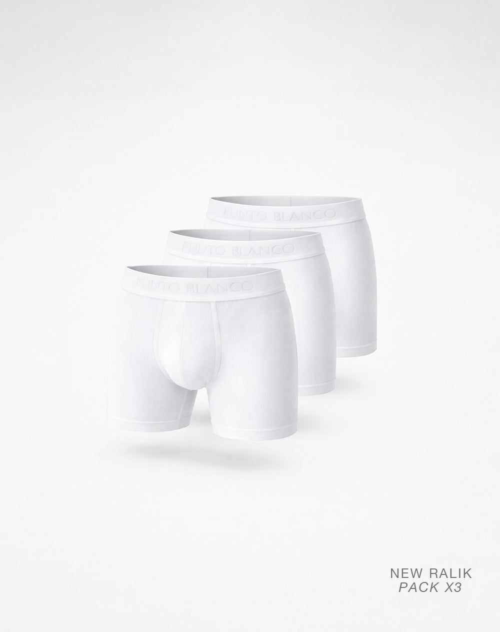 Bóxer deportivo medio microfibra x3unds blanco