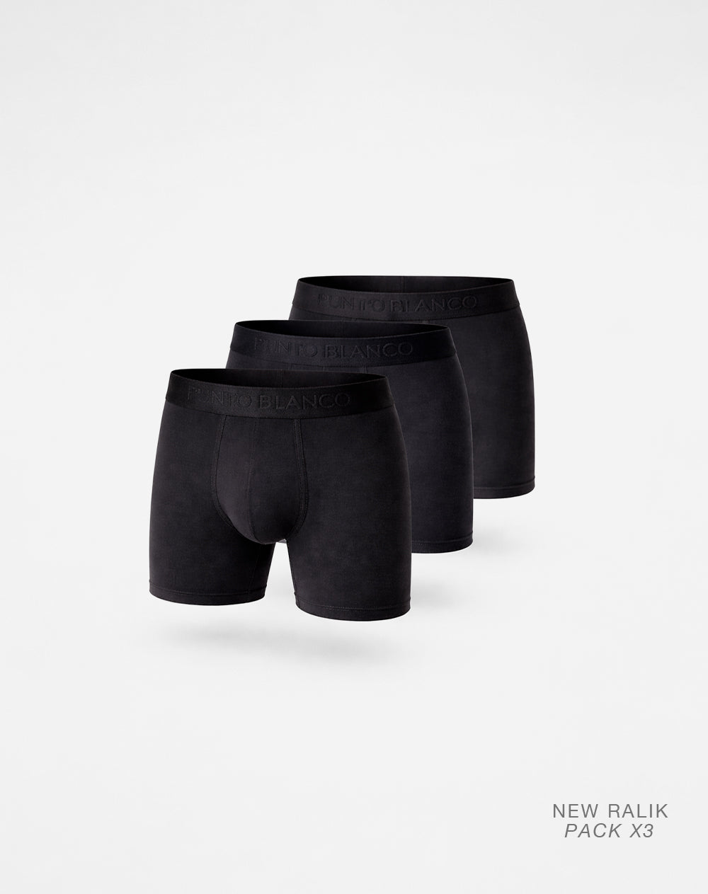 Bóxer deportivo medio microfibra x3unds negro