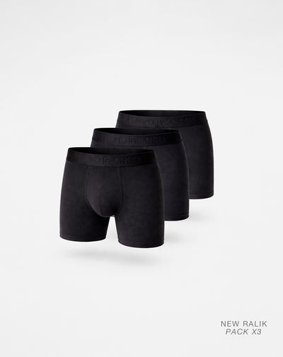 Bóxer deportivo medio microfibra x3unds negro