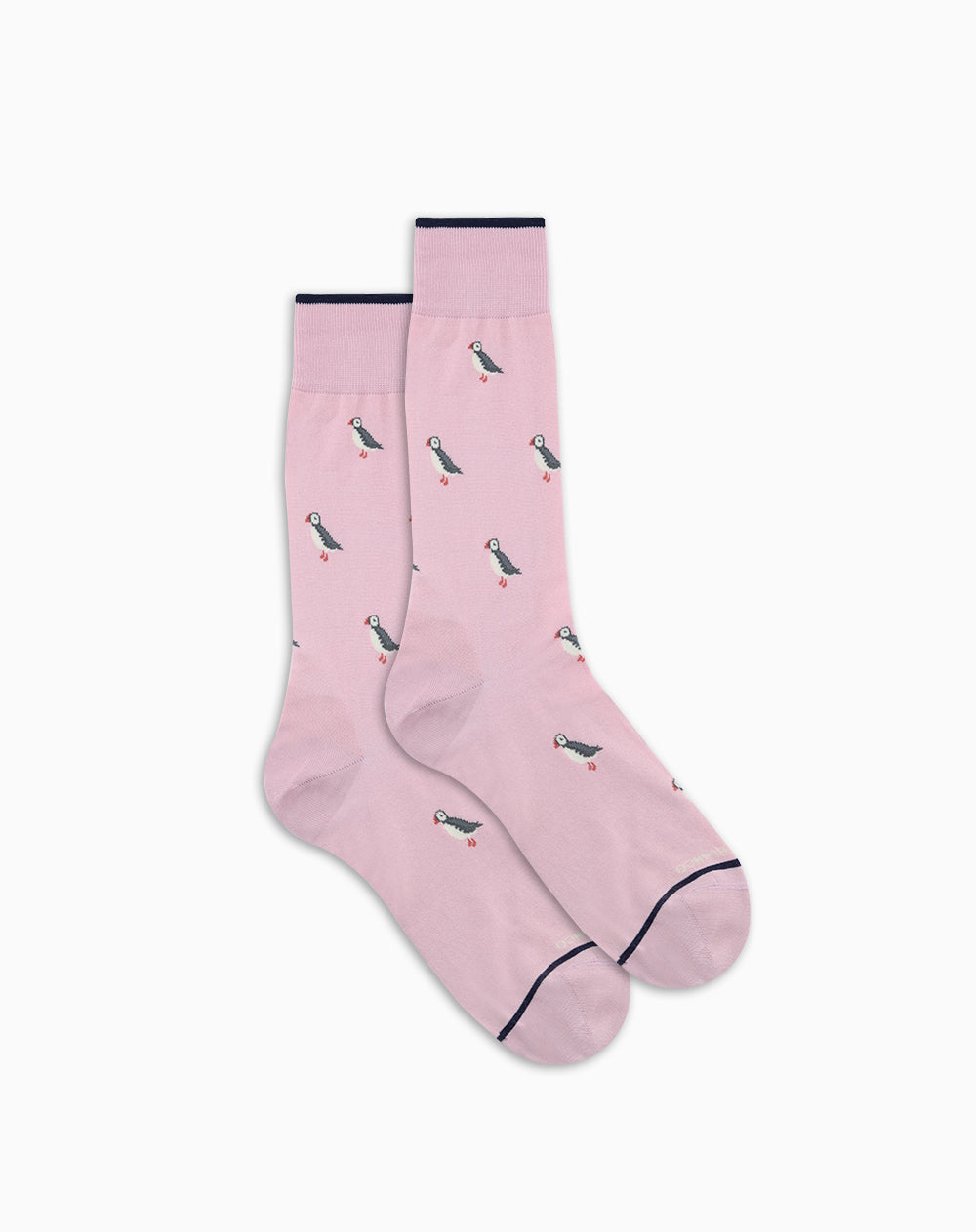 Medias hombre largas rosadas figura