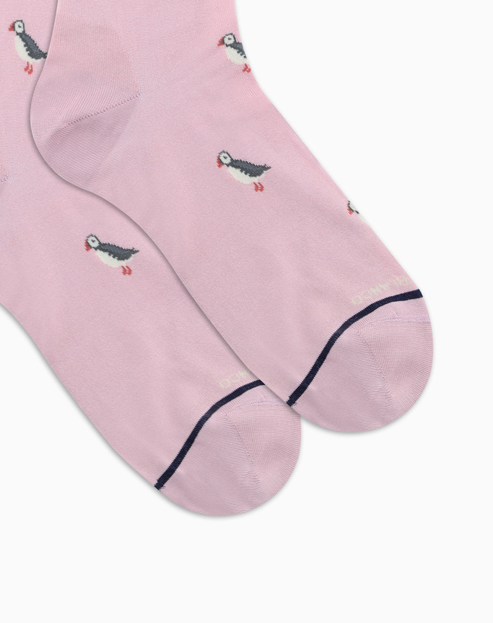 Medias hombre largas rosadas figura