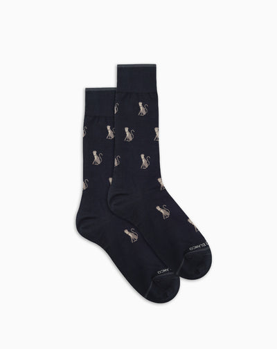 Medias hombre largas negras figura