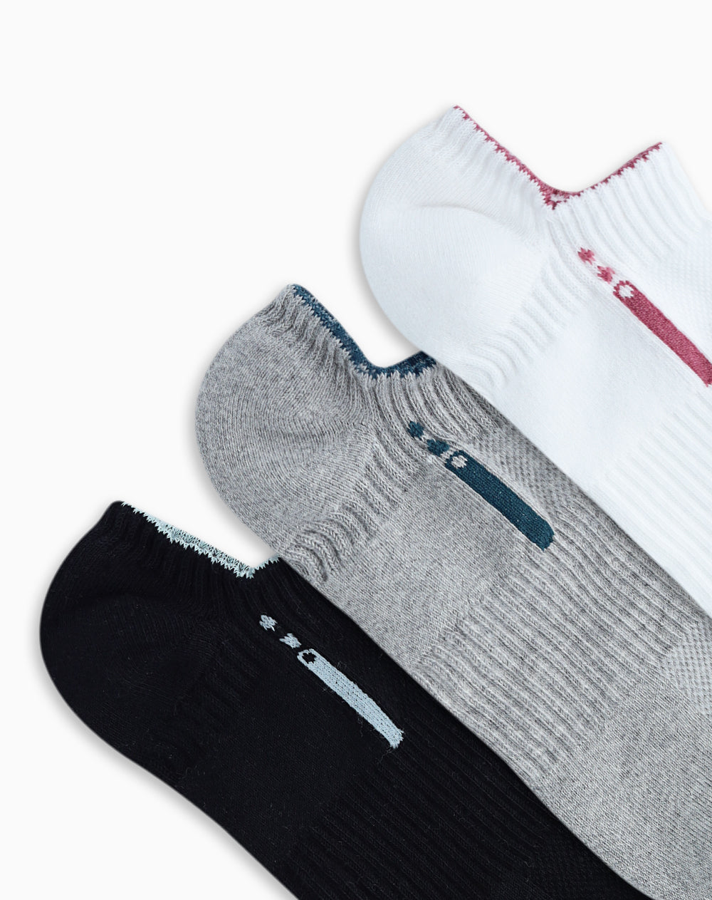 3 pares de medias tobilleras surtido