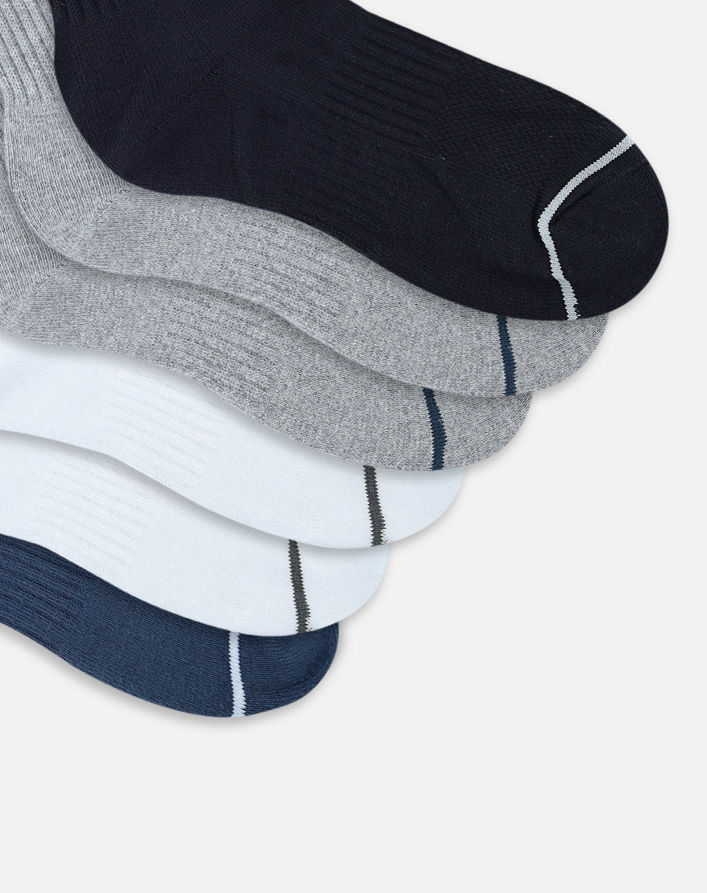 Medias deportivas largas unisex pack x6 surtido