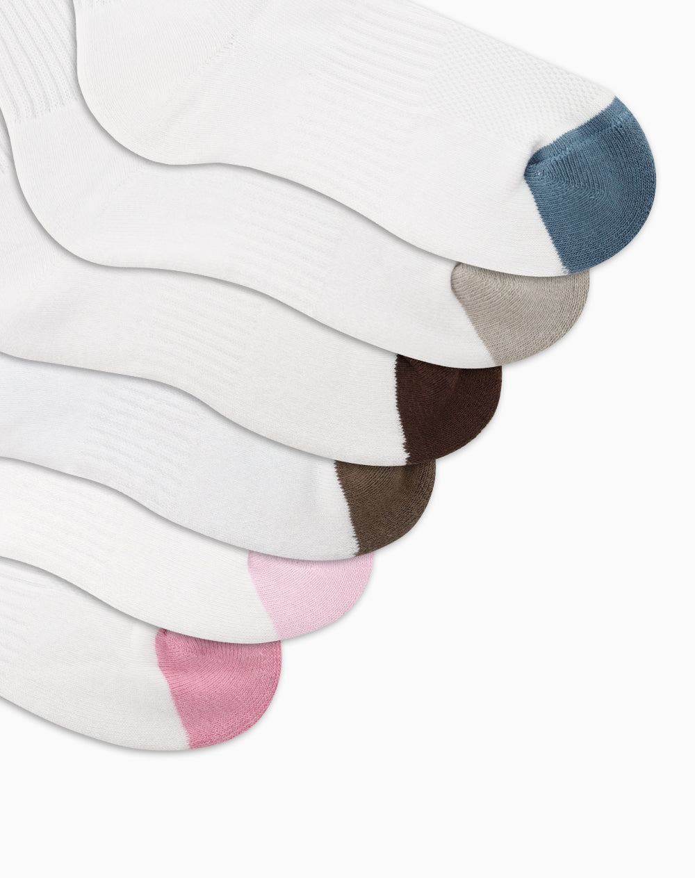 Medias deportivas mujer largas algodón pack x6 surtido